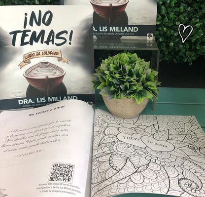 ¡No temas!: Libro de colorear para adultos-Lis Milland