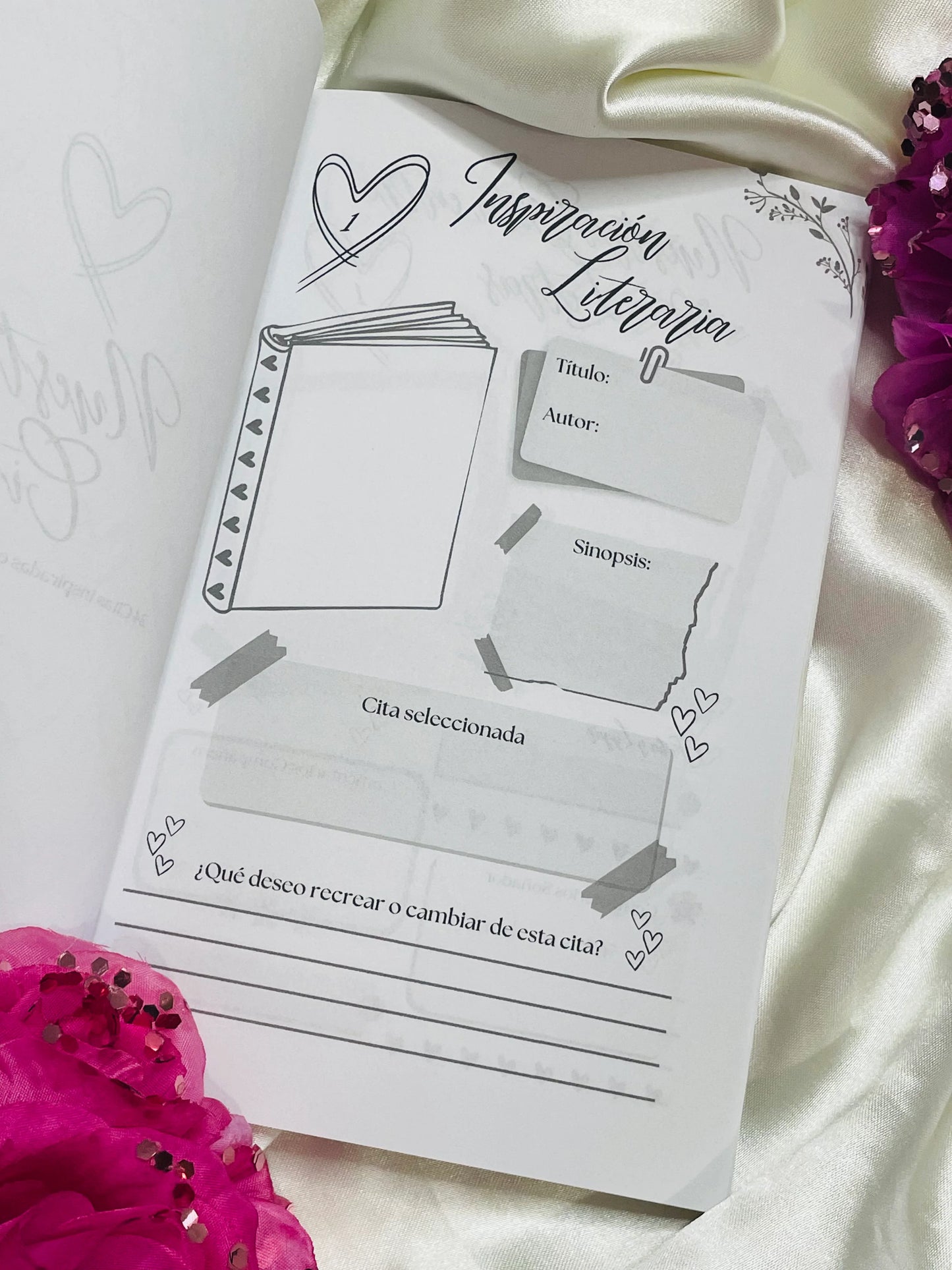 Amor entre Letras: Un cuaderno para recrear nuestras citas literarias favoritas