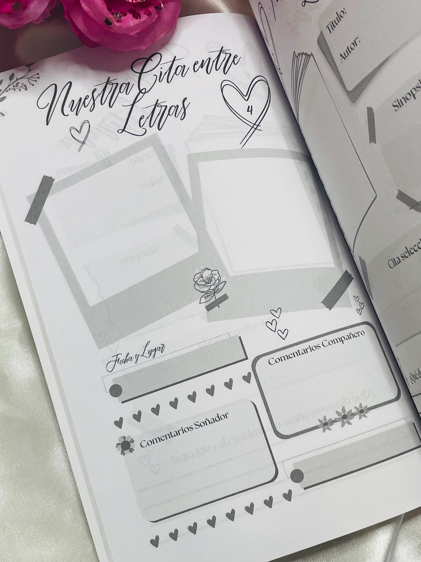 Amor entre Letras: Un cuaderno para recrear nuestras citas literarias favoritas